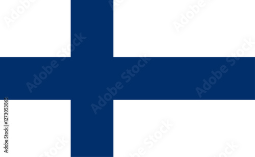 Finland. National Flag of Finland. Vector