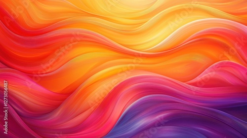 Wallpaper Mural Vibrant Hues: An Abstract Symphony of Color Torontodigital.ca