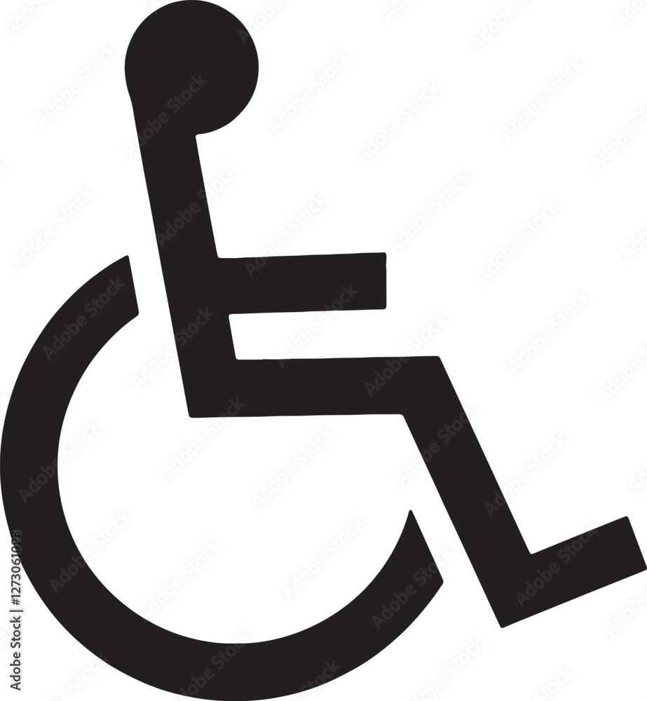 handicapped access sign or symbol flat icon handicapped access sign or symbol flat icon