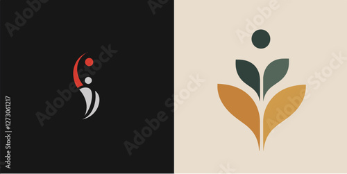 Adobe Illustrator Artwork, a simple and minimalistic style logo design
