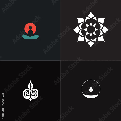 Adobe Illustrator Artwork, a simple and minimalistic style logo design