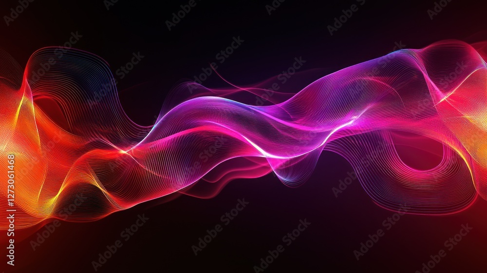 Abstract Colorful Waves: A Symphony of Light and Energy Abstract Colorful Waves: A Symphony of Light and Energy