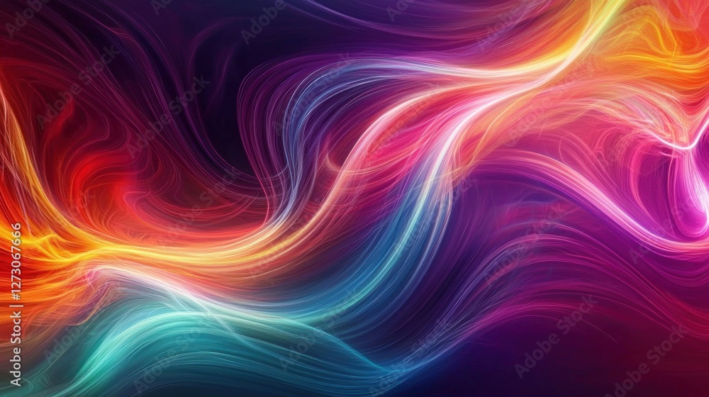 Abstract Swirls of Vibrant Hues: A Symphony of Color and Light Abstract Swirls of Vibrant Hues: A Symphony of Color and Light