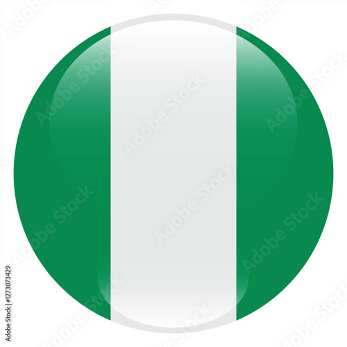 Nigeria flag circle icon vector illustration Free Download Nigeria flag circle icon vector illustration - GFXLoad