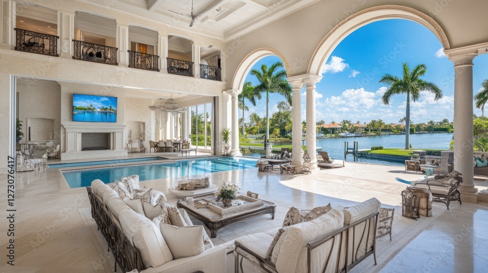 Luxury Waterfront Mansion with Indoor Pool and Breathtaking Views Luxury Waterfront Mansion with Indoor Pool and Breathtaking Views