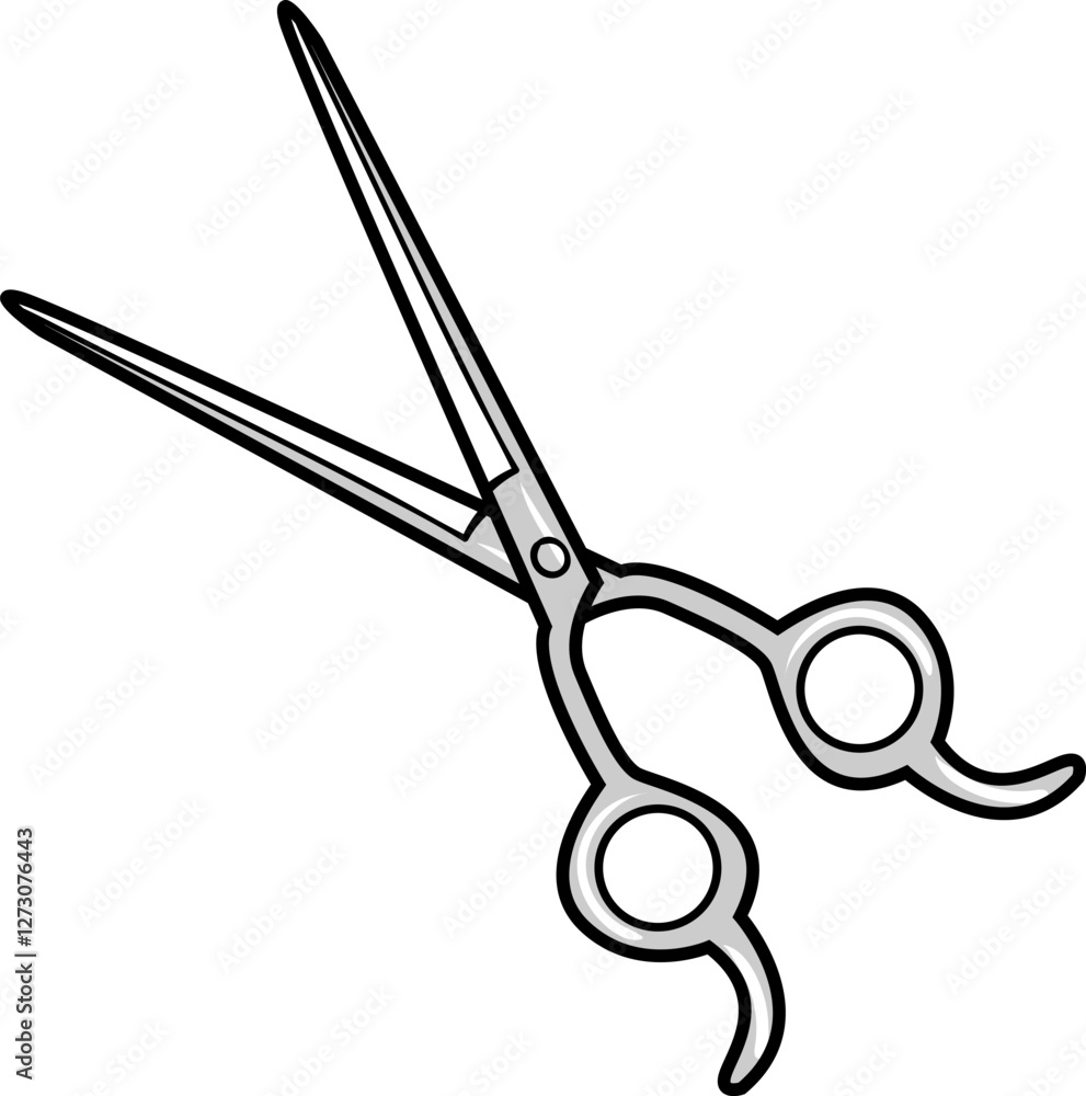 Scissor cut element vector cartoon illustration Scissor cut element vector cartoon illustration