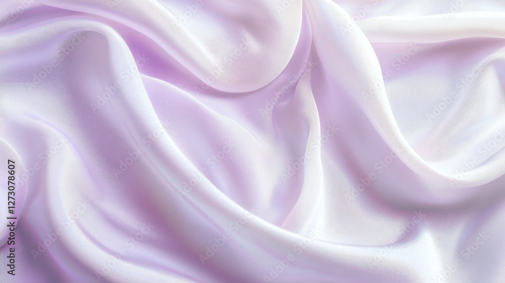 Obraz premium Elegant Lavender Silk Drapes: A Textured Symphony of Softness and Light