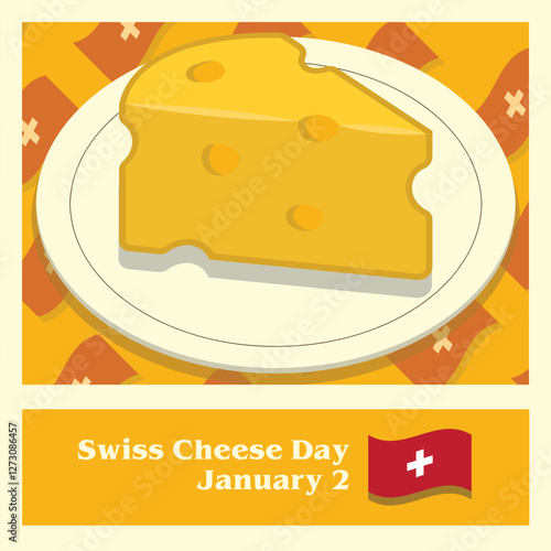 Vector Design Swiss Cheese Day – January 2.