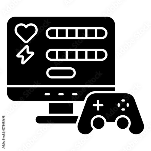 A unique design icon of health points