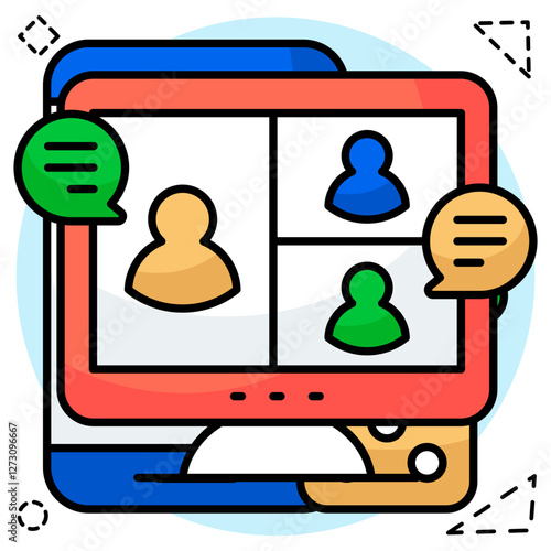 Perfect design icon of webinar