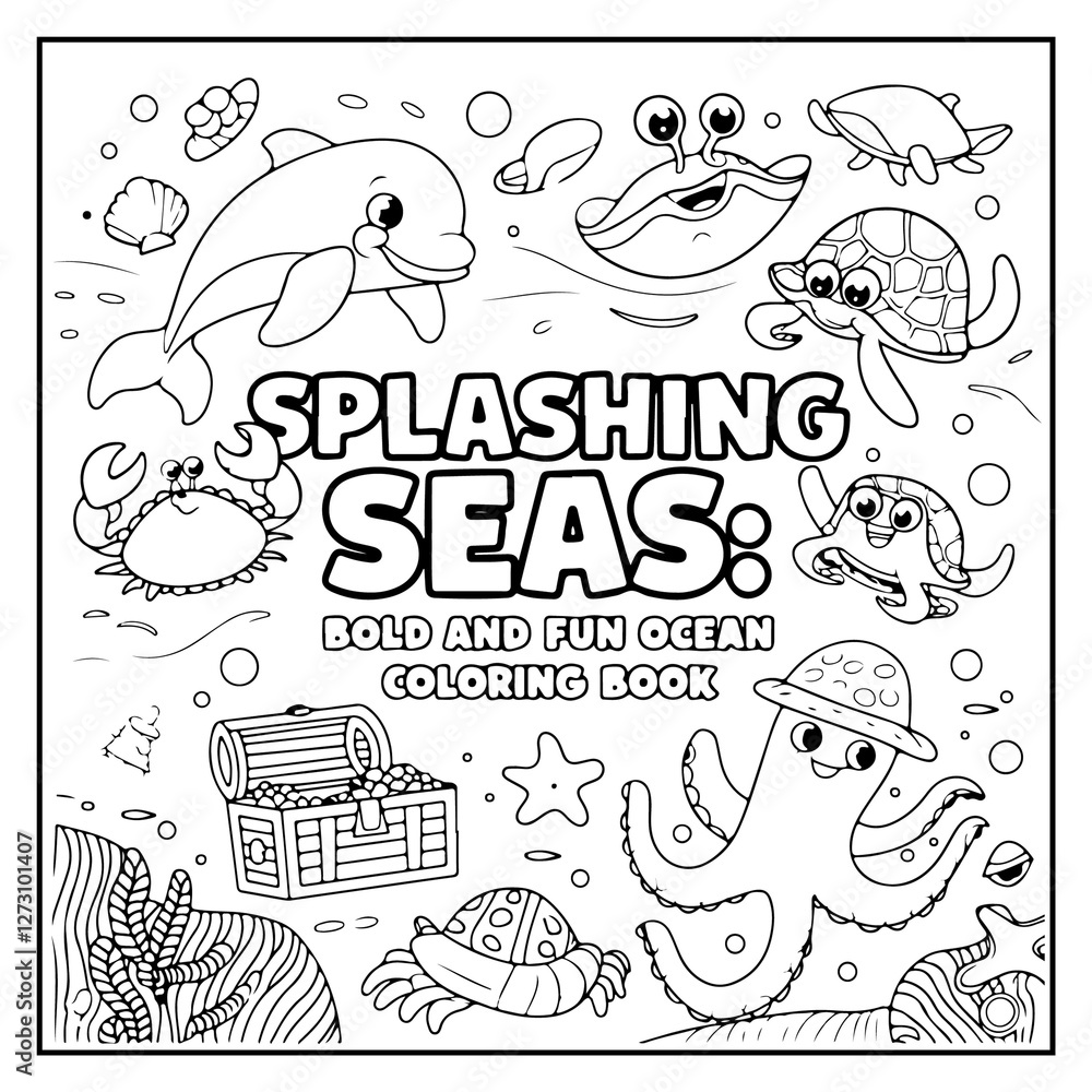 Ocean Of Fun Bold and Easy Coloring Book For Kids and Adults Ocean Of Fun Bold and Easy Coloring Book For Kids and Adults