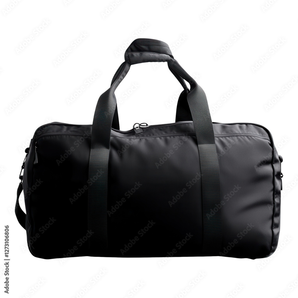 Stylish Black Duffel Bag with Shoulder Straps for Gym, Travel, or Weekend Getaways and Versatile Use Cases Stylish Black Duffel Bag with Shoulder Straps for Gym, Travel, or Weekend Getaways and Versatile Use Cases