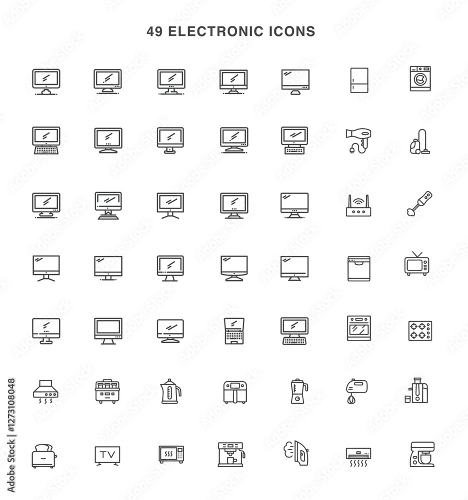 electronic icons symbol vector design electronic icons symbol vector design