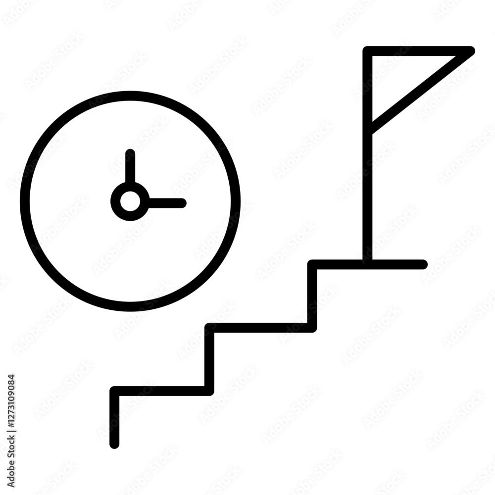 Goal Achievement Icon Simple thin outline Goal Achievement Icon Simple thin outline