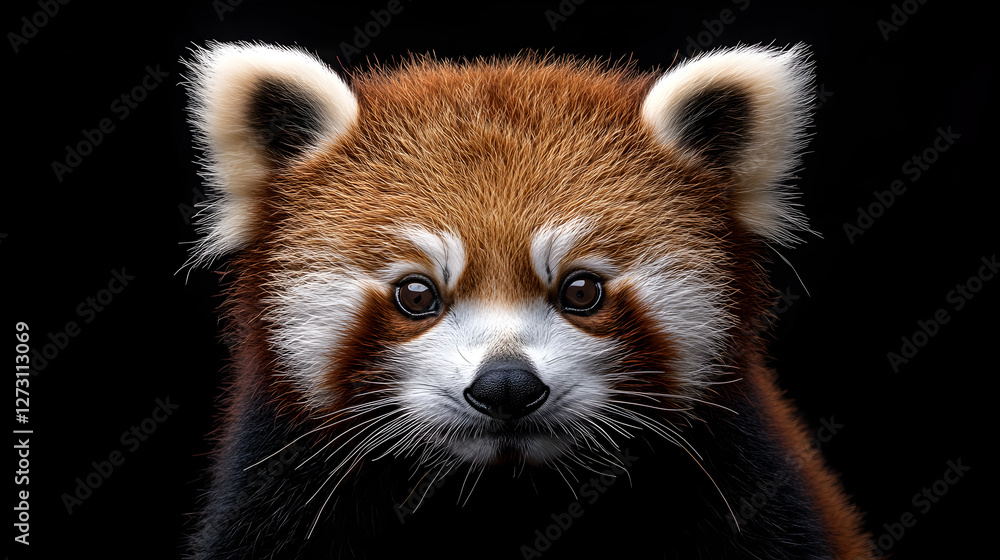 Captivating red panda portrait wild habitat animal photography close-up nature Captivating red panda portrait wild habitat animal photography close-up nature
