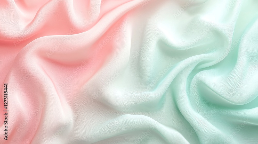 Obraz premium Pastel Dream: A Soft and Serene Silk Fabric Texture