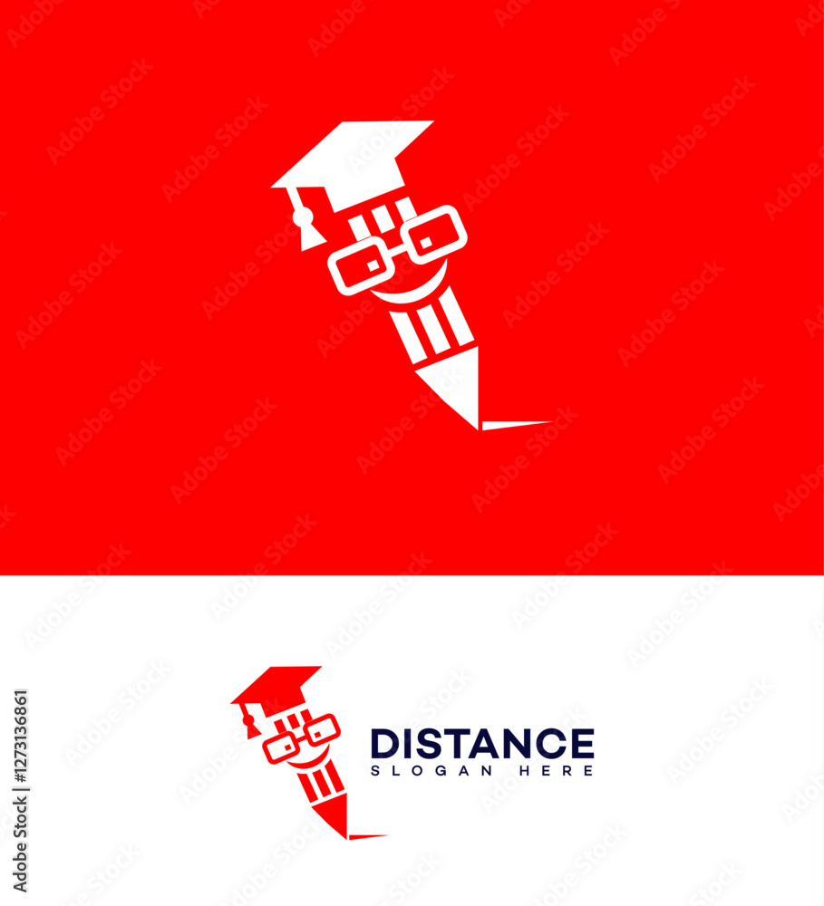 Smart Pencil Education Logo Distance Learning, Graduation Cap, Glasses Smart Pencil Education Logo Distance Learning, Graduation Cap, Glasses