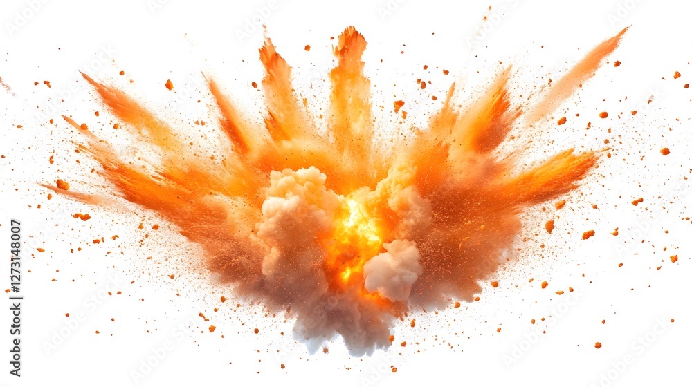 an explosion on a white background an explosion on a white background
