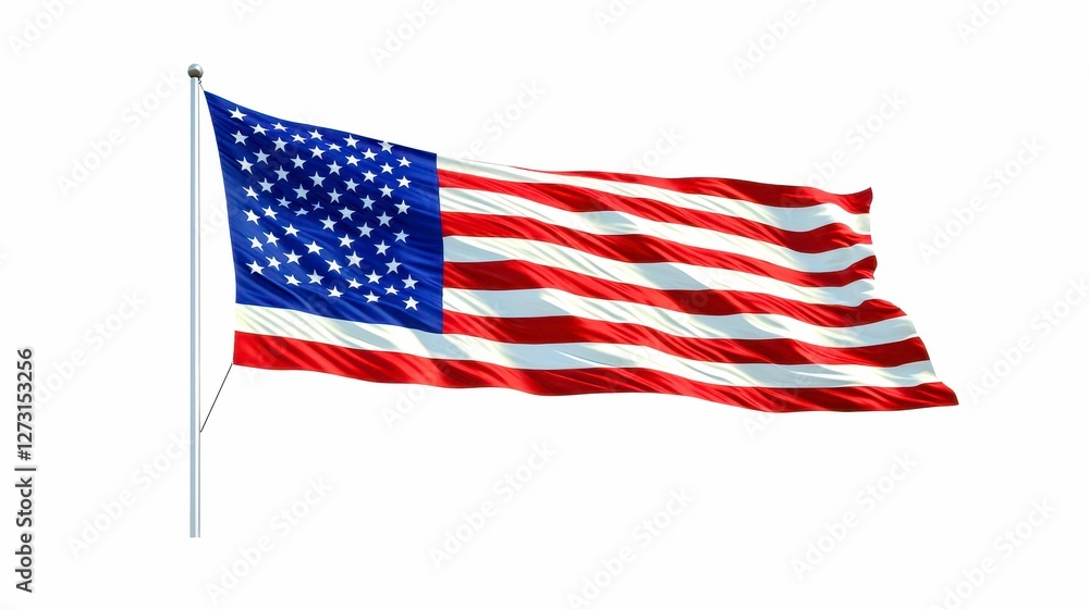 Patriotic American Flag Symbol of Freedom and National Pride Image Patriotic American Flag Symbol of Freedom and National Pride Image