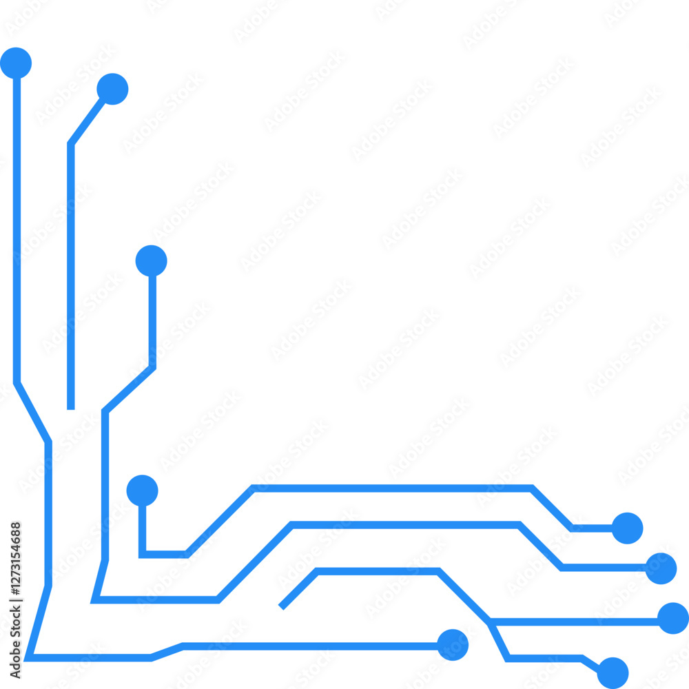 Circuit Line Technology Corner Circuit Line Technology Corner