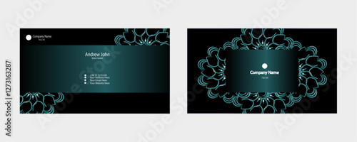 Elegant Business Card Design with Floral Patterns