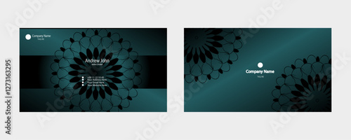 Elegant Business Card Design with Floral Patterns