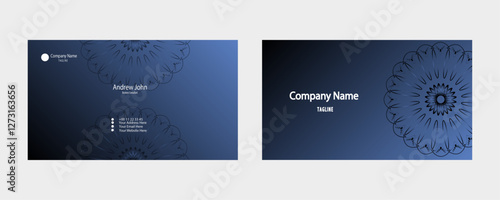 Elegant Business Card Design with Floral Patterns