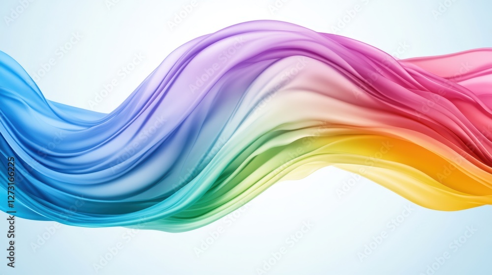 A vibrant wave of flowing colors creates a dynamic and abstract background, perfect for use in design projects, presentations, or as a backdrop for promotional materials A vibrant wave of flowing colors creates a dynamic and abstract background, perfect for use in design projects, presentations, or as a backdrop for promotional materials