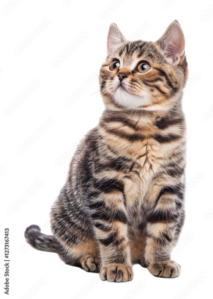 Obraz premium cat isolated on white background