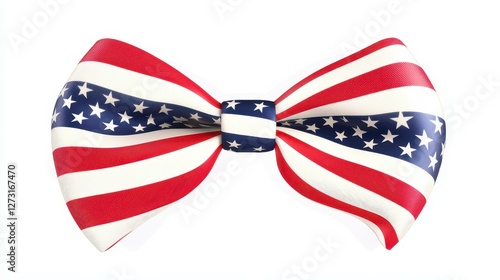 Patriotic Bow Tie with United States Flag Design for Celebrations