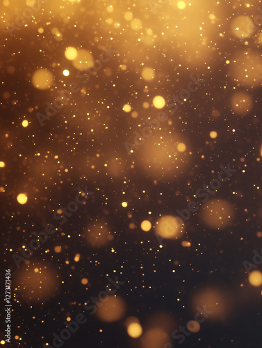 Background with golden light spots