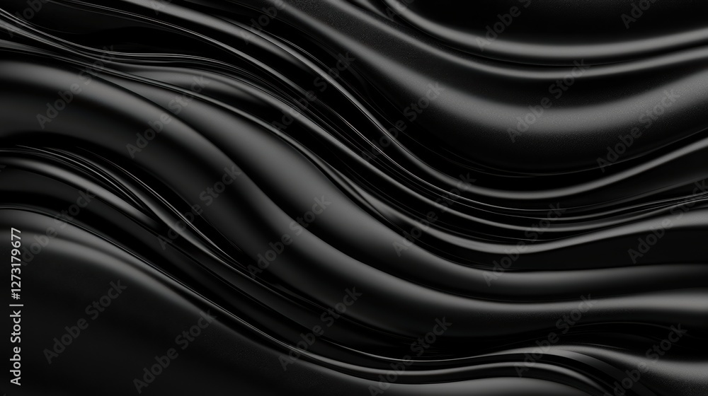 Elegant flowing black fabric creates a smooth and modern aesthetic, ideal for backgrounds, website designs, or product showcases, It conveys luxury and sophistication in various creative projects, Elegant flowing black fabric creates a smooth and modern aesthetic, ideal for backgrounds, website designs, or product showcases, It conveys luxury and sophistication in various creative projects,