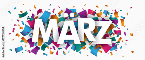 Konfetti Monat März Header