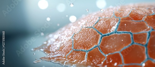 Close-up detailed macro shot of mature weathered skin texture showing signs of prolonged sun exposure, including spots, and uneven pigmentation. photo