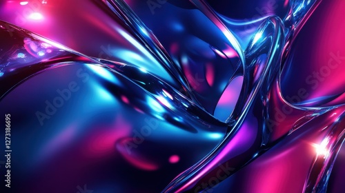 Glossy technology bright vector background