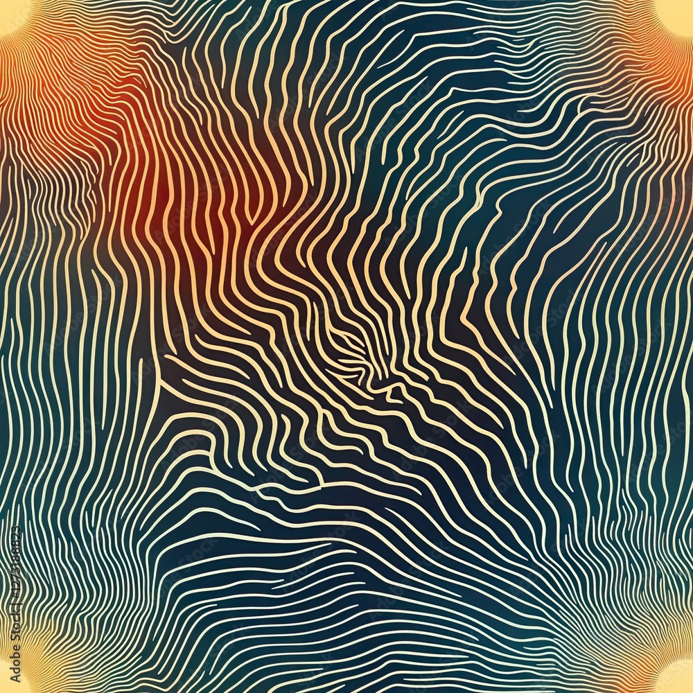 Sunburst Waves Seamless Pattern Radiant Light Ripple Design Sunburst Waves Seamless Pattern Radiant Light Ripple Design