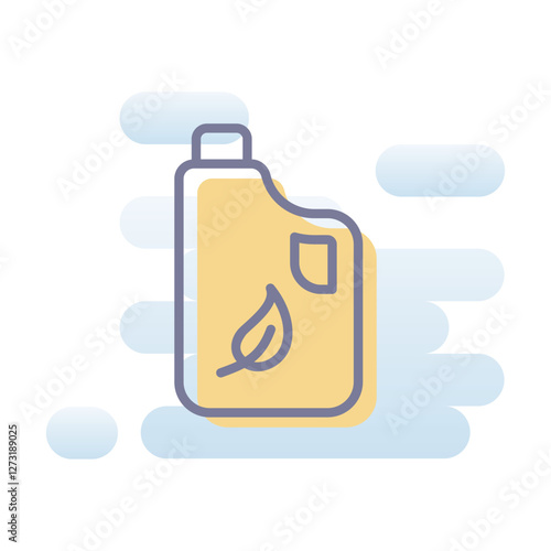 Eco Bathroom Cleaner vector icon