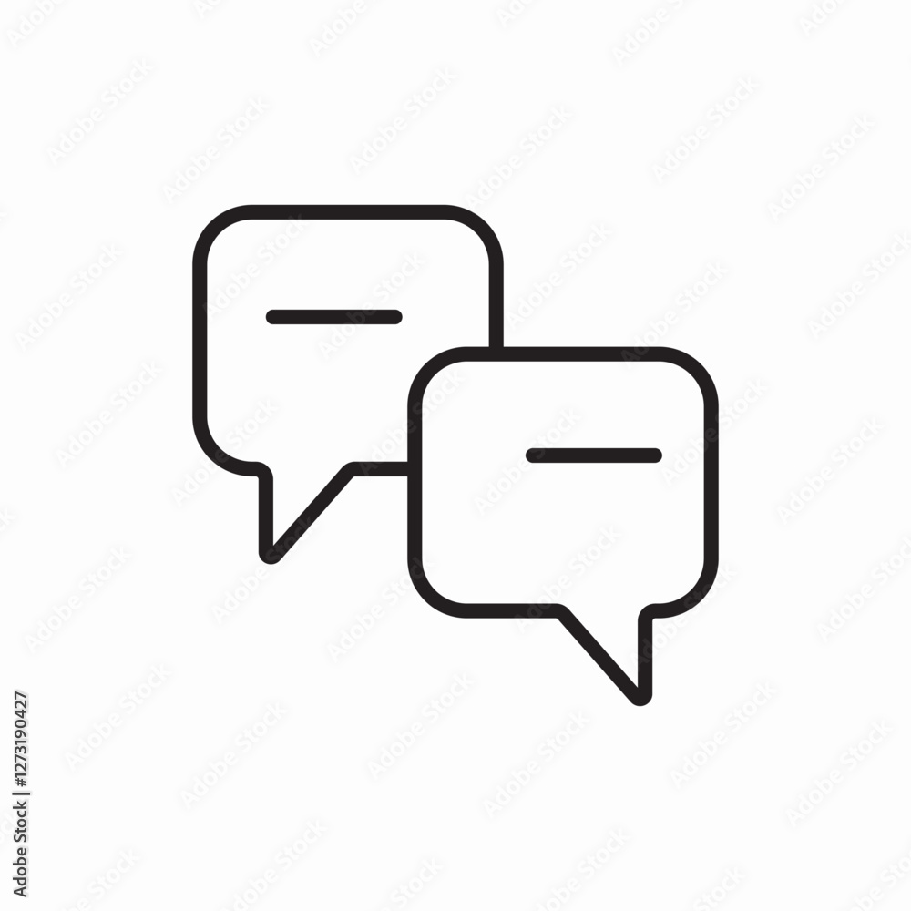 chat message bubble icon vector sign chat message bubble icon vector sign