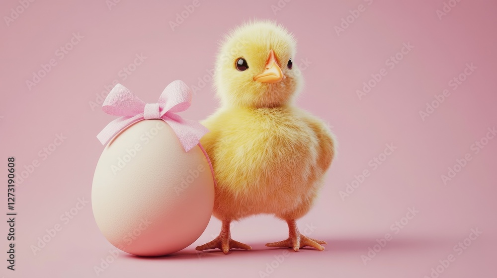 easter chicken egg with bow easter chicken egg with bow