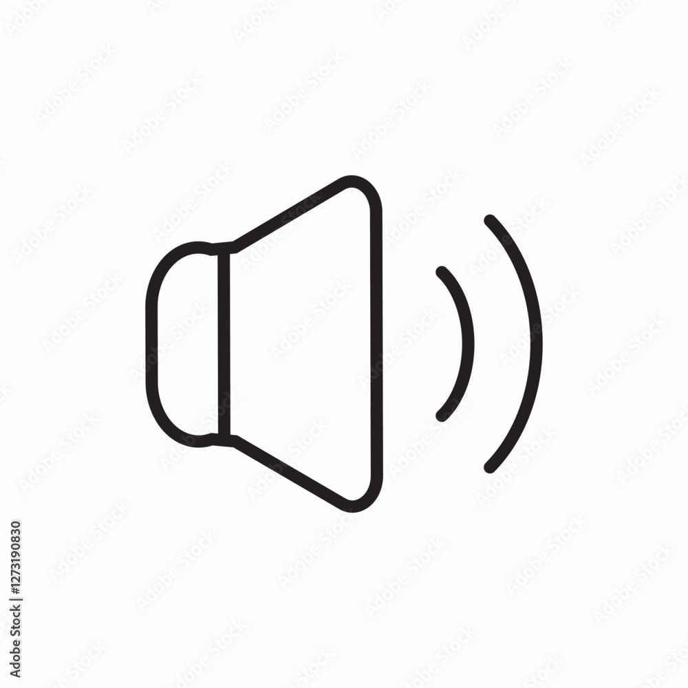 speaker volume sound icon vector sign speaker volume sound icon vector sign