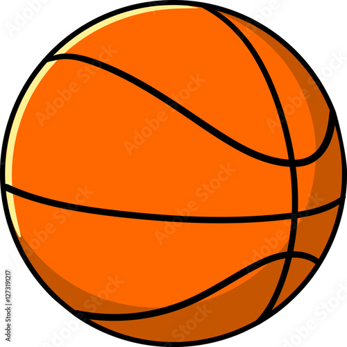 Basketball Sport Cartoon Vector Illustration
