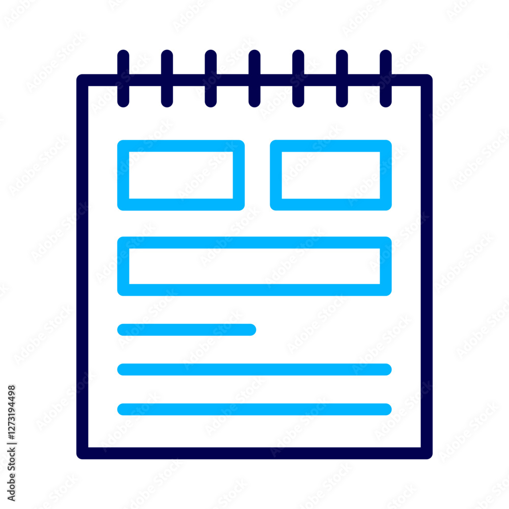 Note Documen Book Outline Color icon Note Documen Book Outline Color icon