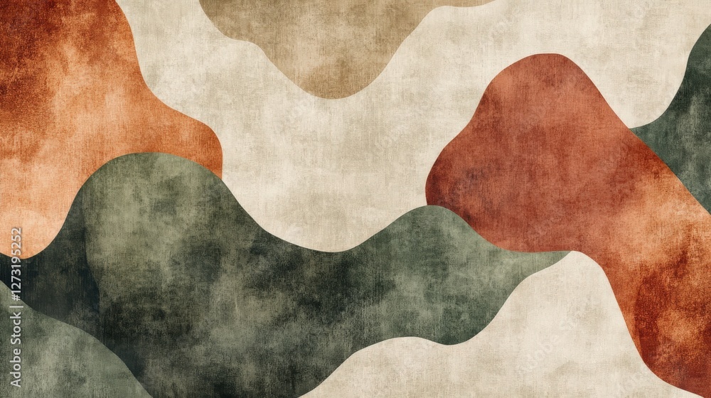 Abstract Earthy Tones Landscape Art Design Abstract Earthy Tones Landscape Art Design