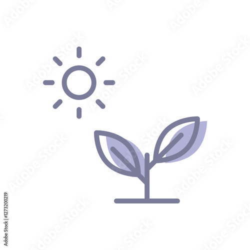 Photosynthesis vector icon