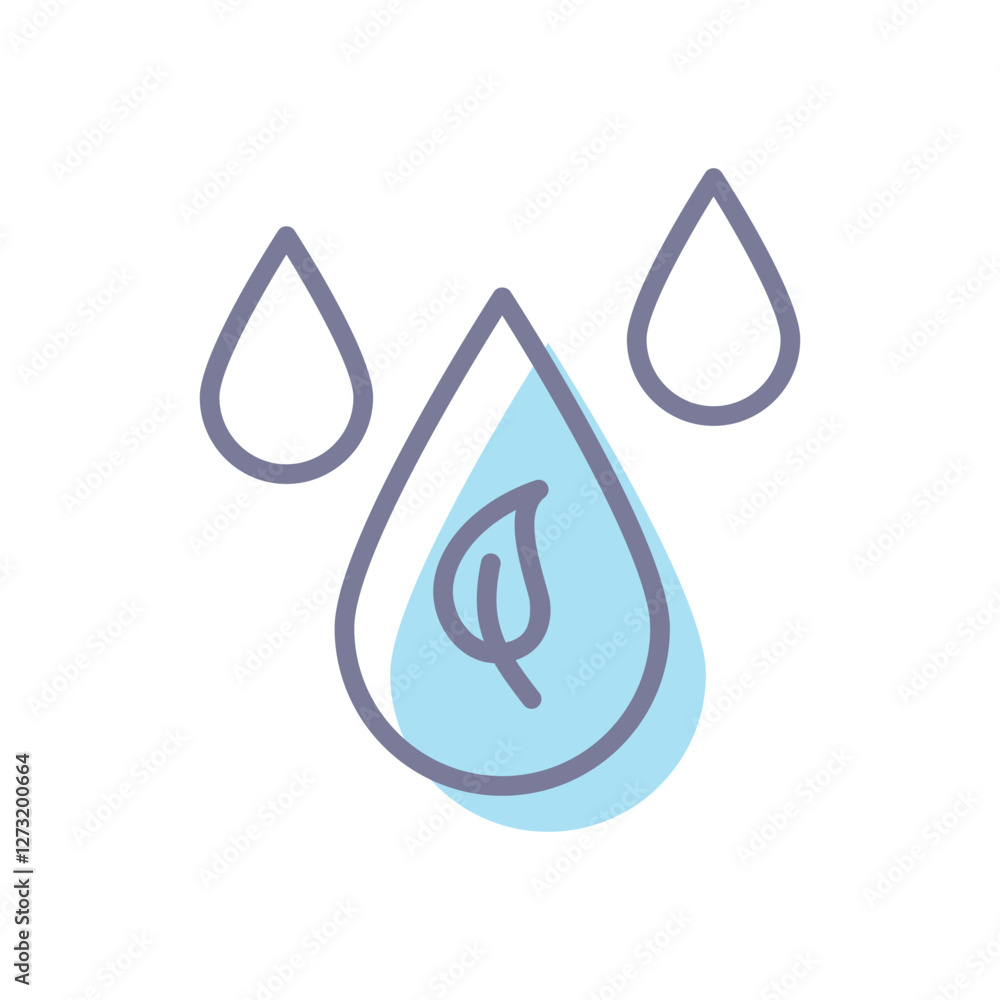Green Water vector icon Green Water vector icon