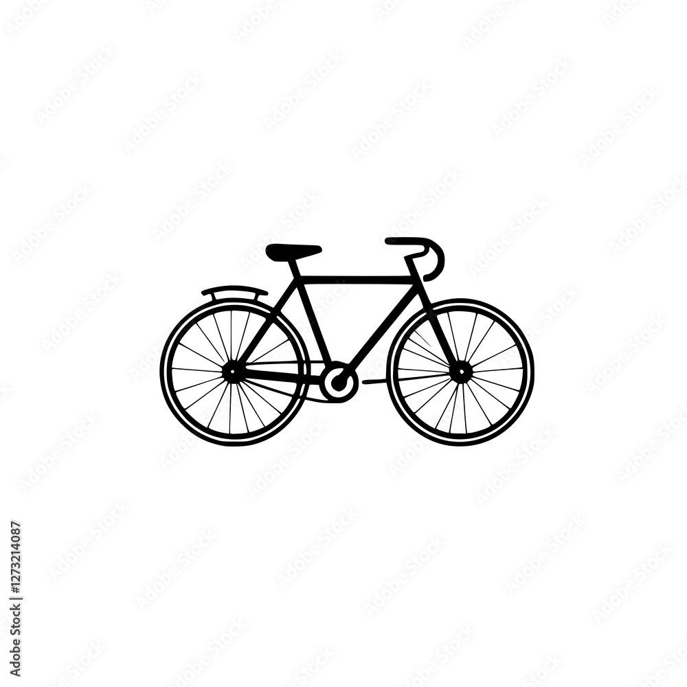Fototapeta premium Bike Icon Transparent Background