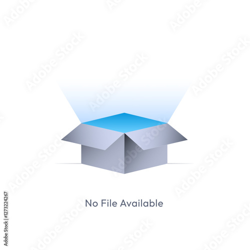 No file available, no search results found in a system data not available illustration. Missing file sign .Illustration vector.
