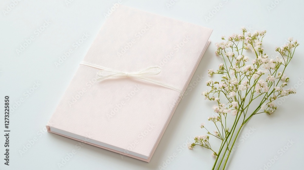 Fototapeta premium Artisan Stationery Collection, unique handmade greeting cards, elegant notebooks, custom writing sets, perfect for personal expression and thoughtful gifting, crafted with care.