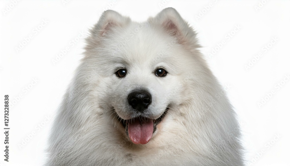 Happy Samoyed close up Happy Samoyed close up