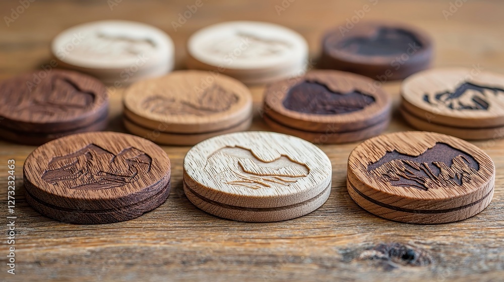 Custom Wooden Coaster Art, create personalized wooden coasters by burning or painting intricate designs, perfect for gifts or home decor, showcasing creativity and craftsmanship Custom Wooden Coaster Art, create personalized wooden coasters by burning or painting intricate designs, perfect for gifts or home decor, showcasing creativity and craftsmanship